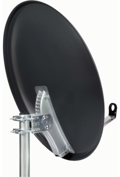 Sab 120 cm Ofset Çanak Anten Antrasit Siyah