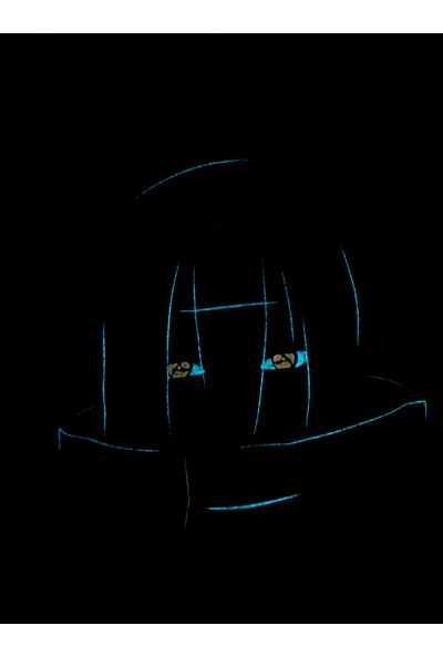 AASİ Anime Itachi Baskılı Karanlıkta Parlayan Oversize Hoodie
