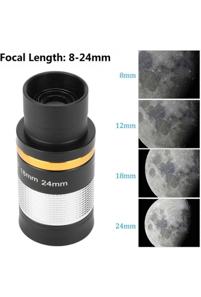 8-24MM Zoom Mercek 1.25 "teleskop Skywatcher Için Çok Kaplamalı Optik Lens