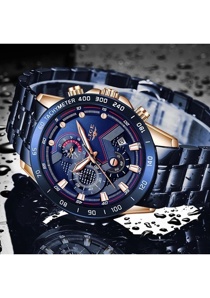 Lıge Mens Watches Sports Chronograph Quartz Watch-2