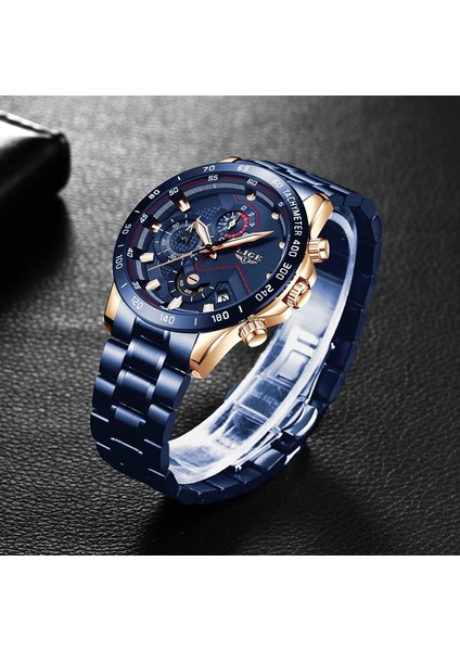 Lıge Mens Watches Sports Chronograph Quartz Watch-2