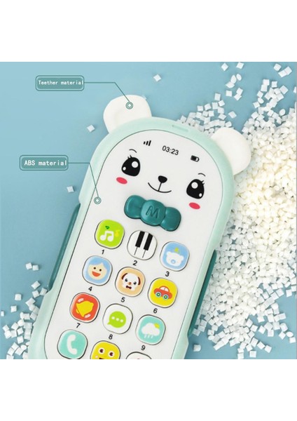 Bebek Telefon Oyuncak Cep Telefonu Erken Eğitim Öğrenme Makinesi Çocuk Hediyeler Yeşil (Yurt Dışından)