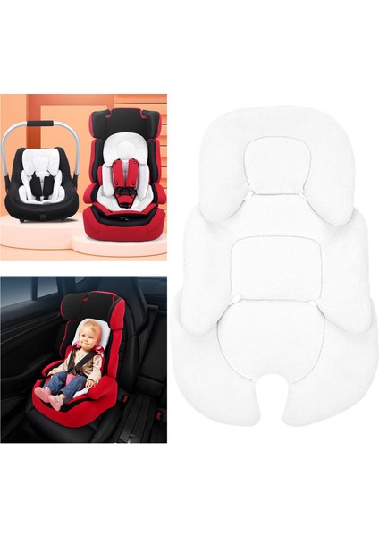 Bebek Gezginci Yastık Nefes Araba Koltuğu Ekleme Buggy Pushchair Pram Beyaz Için (Yurt Dışından)