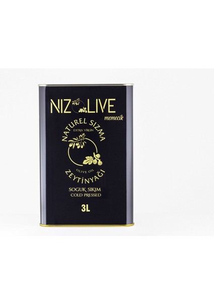 Memecik Naturel Sızma Soğuk Sıkım Zeytin Yağı 3 Lt