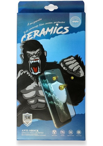 iPhone 12 Pro Uyumlu 34D Izgaralı Cam