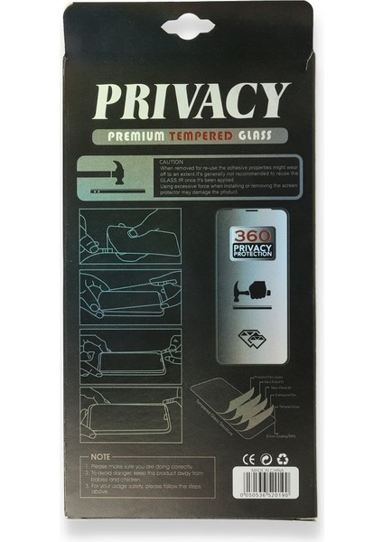 iPhone 11 Pro Max Uyumlu 34D Hayalet Izgaralı Cam