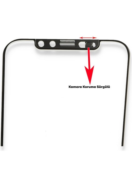 iPhone 11 Uyumlu 34D Izgaralı Cam