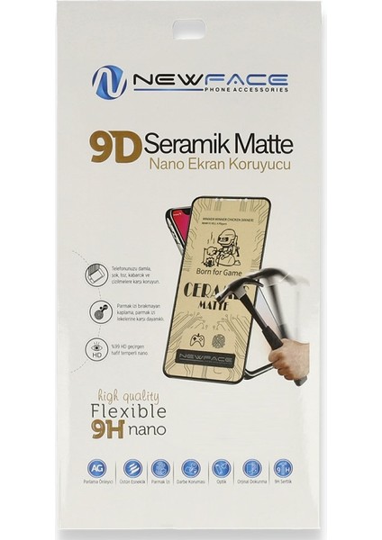 iPhone 13 Mini Uyumlu Mat Seramik Nano Ekran Koruyucu