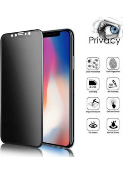 Iphone 11 Hayalet Privacy Tam Ekran Cam Koruyucu(Tam Kaplama)
