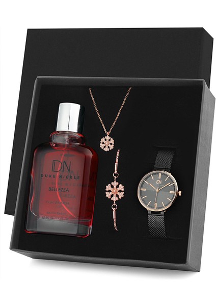 Kadın Saat Parfüm ve Takı STB1XBG17002D Seti