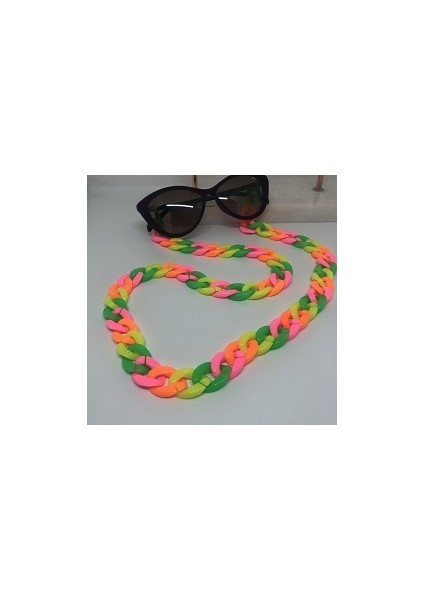 Neon Renkli Akrilik Gözlük ve Maske Askısı