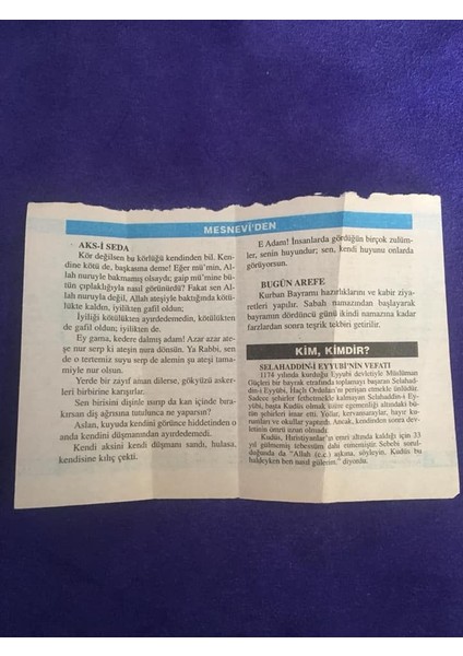 4 Mart 2001 Takvim Yaprağı - Nostalji Koleksiyonluk Takvim Yaprağı