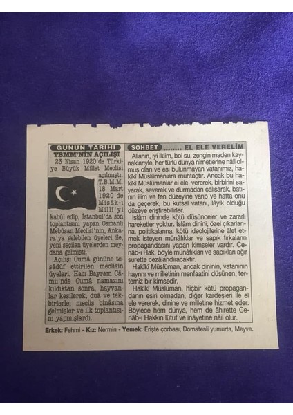 23 Nisan 2001 Takvim Yaprağı - Nostalji Koleksiyonluk Takvim Yaprağı
