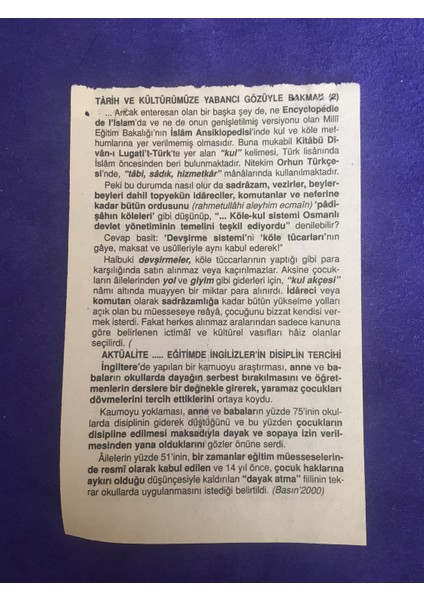 29 Ekim 2001 Takvim Yaprağı - Nostalji Koleksiyonluk Takvim Yaprağı