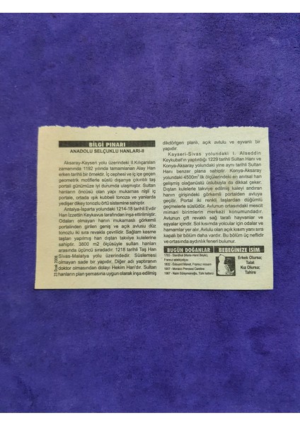 23 Ocak 2008 Takvim Yaprağı - Nostaljik Koleksiyonluk Takvim Yaprağı A