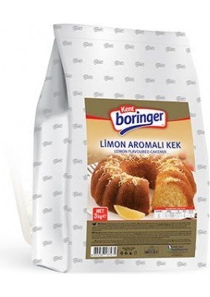 Kent Boringer Limon Aromalı Kek Karışımı 3 kg