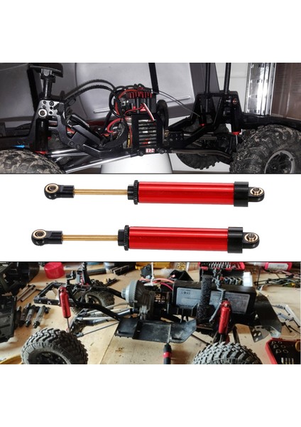 2x Rc Araba Şokları Emici Damper 1 / 10TH Rc Paletli Araba Eksenel SCX10 90046 Rc Araba Yükseltme Parçaları - Kırmızı (Yurt Dışından) fırsatları