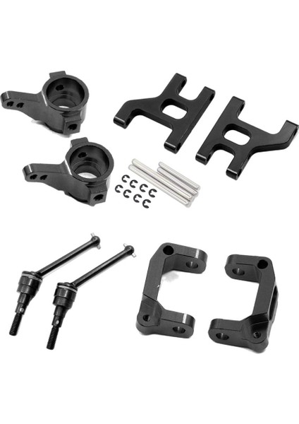CC01 Için Metal Direksiyon Salıncak Kolu 1/10 Hobi Araç Aracı Siyah (Yurt Dışından)
