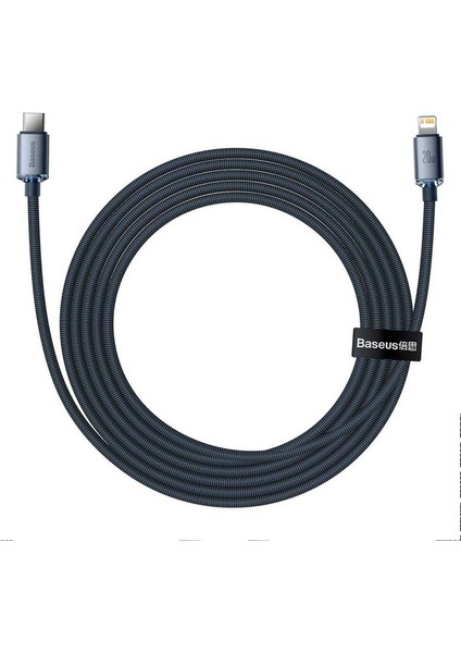 Crystal 20W Type C To Lightning Hızlı Şarj Apple iPhone Uyumlu Kablo 2mt
