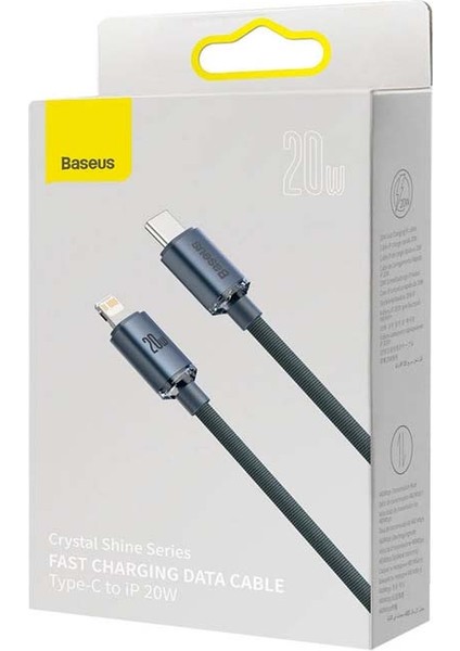 Crystal 20W Type C To Lightning Hızlı Şarj Apple iPhone Uyumlu Kablo 2mt