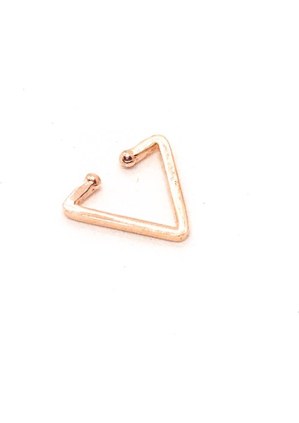 925 Ayar Gümüş Üçgen Earcuff Küpe