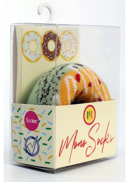 Mono Socks Kadın Sarı Yellow Caramel Donut Çorap