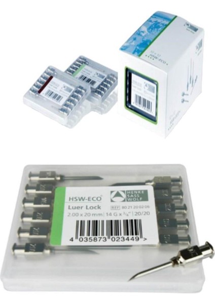 Henke Çelik Enjektör Iğne Ucu 1.20 Mm X 15 Mm - 18 G 5/8"