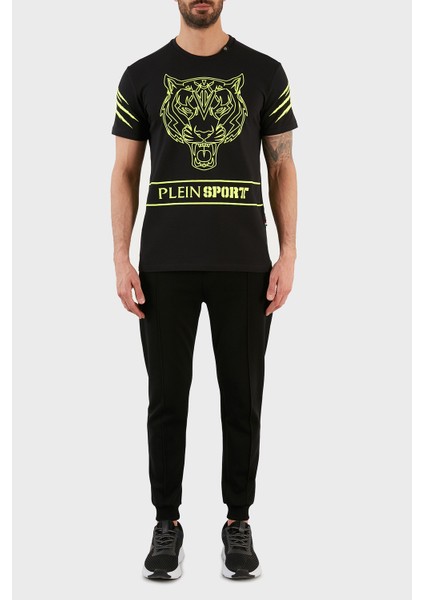 Logolu Bisiklet Yaka Pamuklu Erkek T-Shirt TIPS102IT99 indirimleri