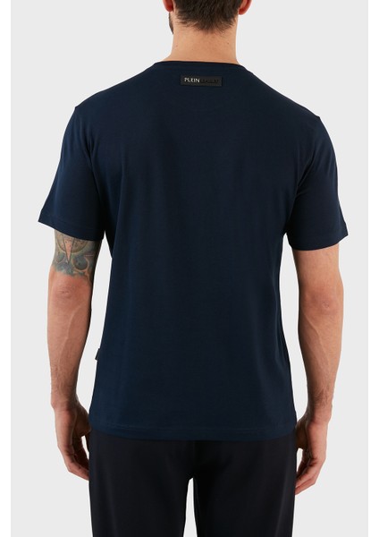 Logolu Bisiklet Yaka Pamuk Erkek T-Shirt TIPS119TN85