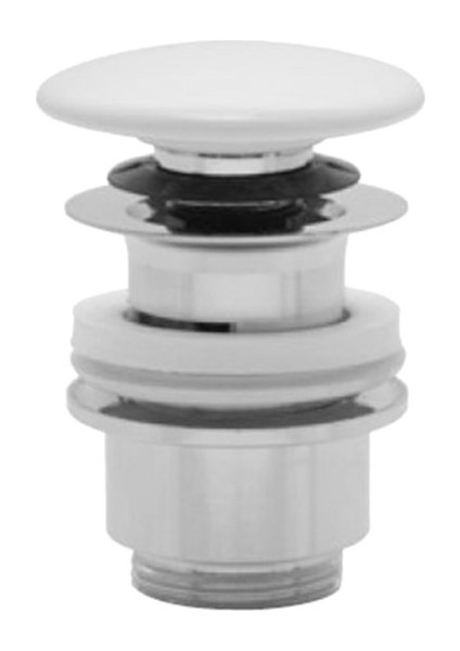 Novatik Unıversal Yuvarlak Lavabo Süzgeci (Beyaz)