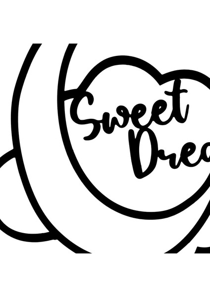 Sweet Dreams Metal Dekoratif Duvar Tablosu 30X30 cm fırsatları