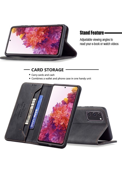 Samsung Galaxy S20 Fe Için Manyetik Rfıd Kılıf Siyah (Yurt Dışından) fırsatları