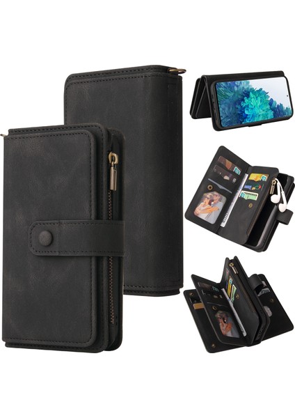 Cilt Samsung Galaxy S20 Fe Için Pu + Tpu Kılıfı Siyah (Yurt Dışından) fırsatları