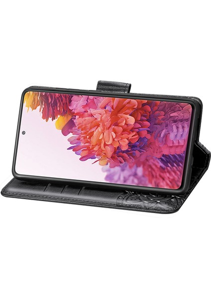 Galaxy S20 Fe / S20 Lite Kelebek Renkli Çiçek Kabartmalı Kılıf Siyah (Yurt Dışından) indirimleri