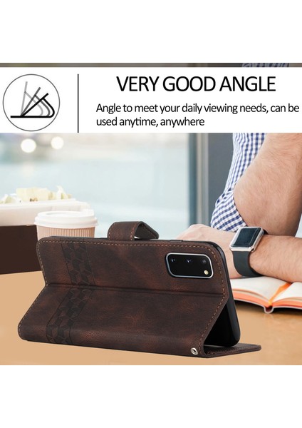 Samsung Galaxy S20 Fe Için Kübik Cilt Davayı Koyu Kahverengi (Yurt Dışından) indirimleri