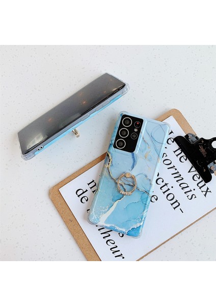 Samsung Galaxy S20 Fe / S20 Lite Için Rhinestone Ring Kılıfı Mavi (Yurt Dışından) fiyatları