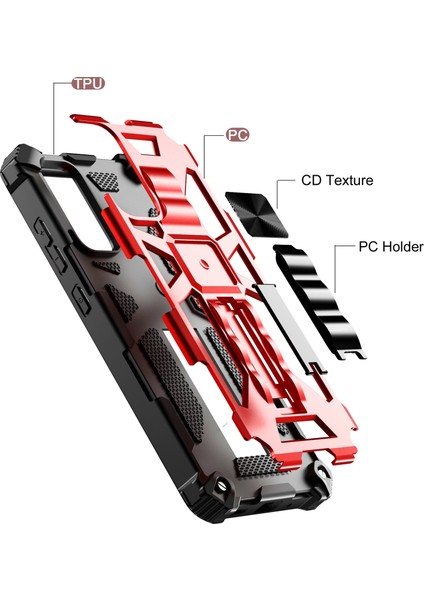 Samsung Galaxy S20 Fe Tpu + Pc Manyetik Kılıf Için Kırmızı (Yurt Dışından) fiyatları