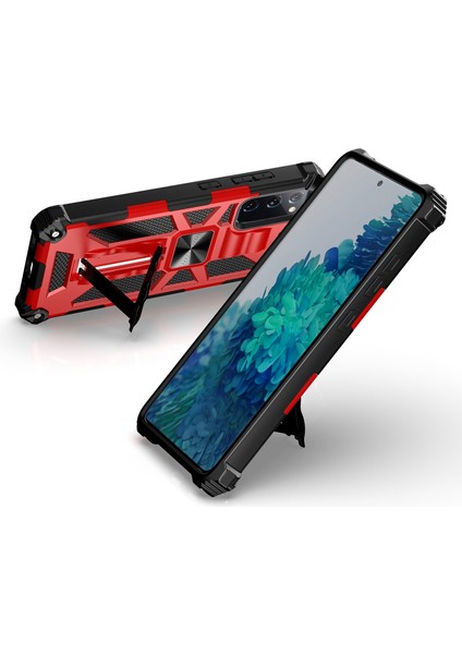 Samsung Galaxy S20 Fe Tpu + Pc Manyetik Kılıf Için Kırmızı (Yurt Dışından) fırsatları