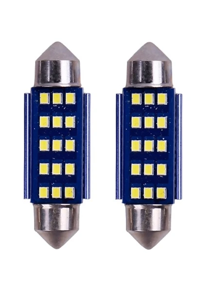 Dekoratif LED Ampul 15SMD Canbus 39MM Sofit Ampul Beyaz/ LAAM870