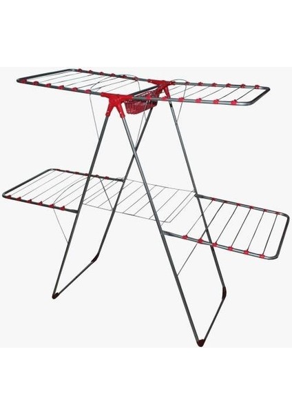 Lüx Çamaşır Kurutmalık Askılık 2 Katlı Çamaşır Kurutma Askısı Çift Katlı