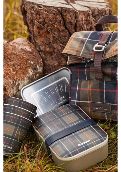 Bamboo Lunch Box & Cutlery TN11 Classic Tartan