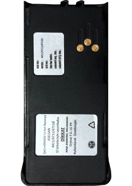 4411/4415 3000 Mah Li Ion Telsiz Bataryası