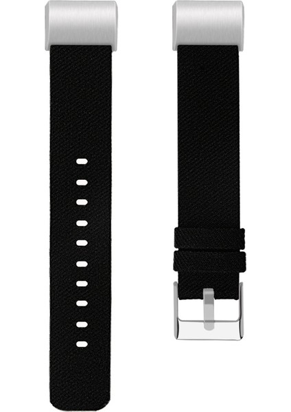 Fitbit Şarj 2 Için Tuval Bilek Kayışı, Boyut: L Siyah (Yurt Dışından)
