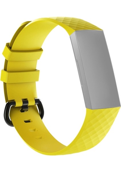 Fitbit Şarjı Için Silikon Izle Bandı 4 Küçük Sarı (Yurt Dışından)