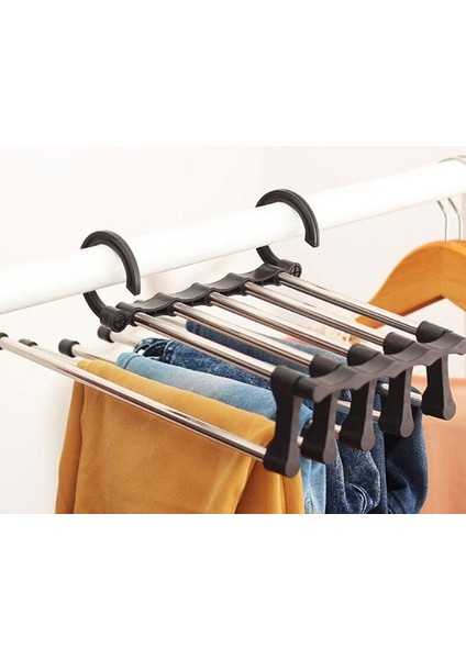 Pantolon Askılık 5 Li Hareketli Askı