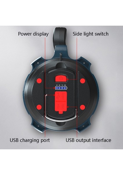 2400MAH El Feneri -Çok Renkli (Yurt Dışından)