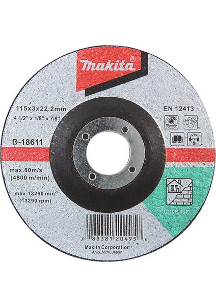 D-18611 25 Adet 115X3MM Bombeli Flex Taş(Beton Kesme)