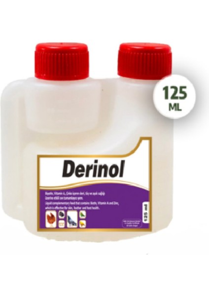 Derinol Kanatlılar Için Deri ve Tüy Vitamini 125ML
