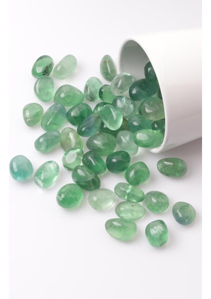 Florit Doğal Taş Tamburlanmış Parça - Tımbıl