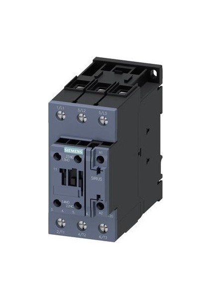 Sıemens Sırıus Kontaktör; Ac 230V 37 Kw; 1no+1nc